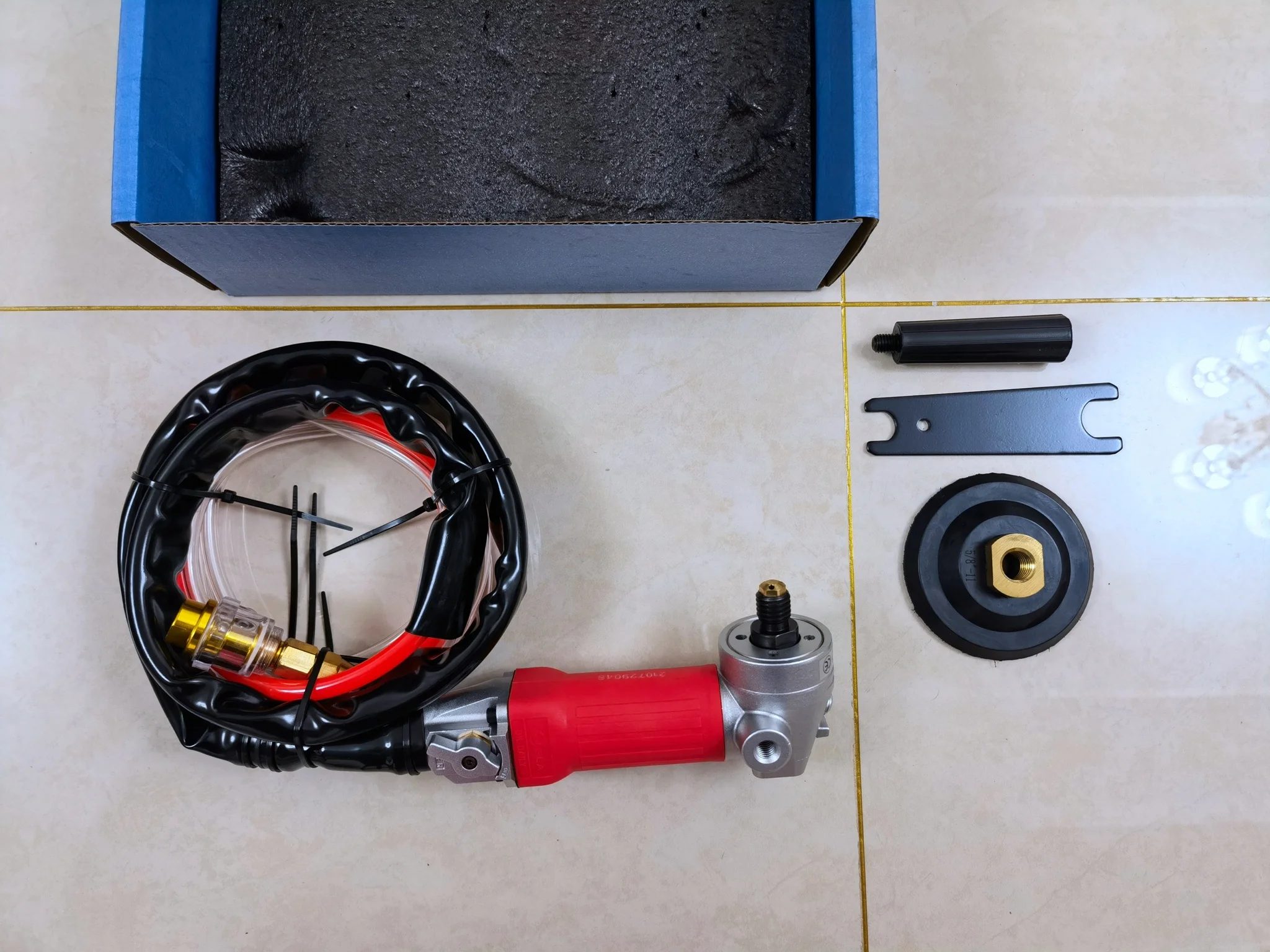 SANDE Tools Hot Sale Pneumatic Air Wet Polisher For Granite Marble Stone Stone Sink Polishing Machine