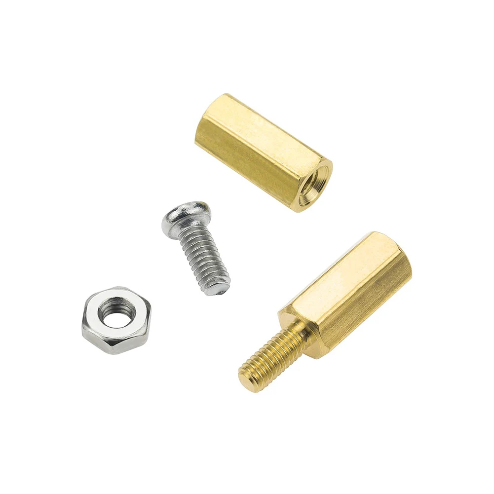 13x7x2cm Hex Spacer Kit Brass Screw Assortment Clear Storage Box Compatible With Electronics Precise Thread Design