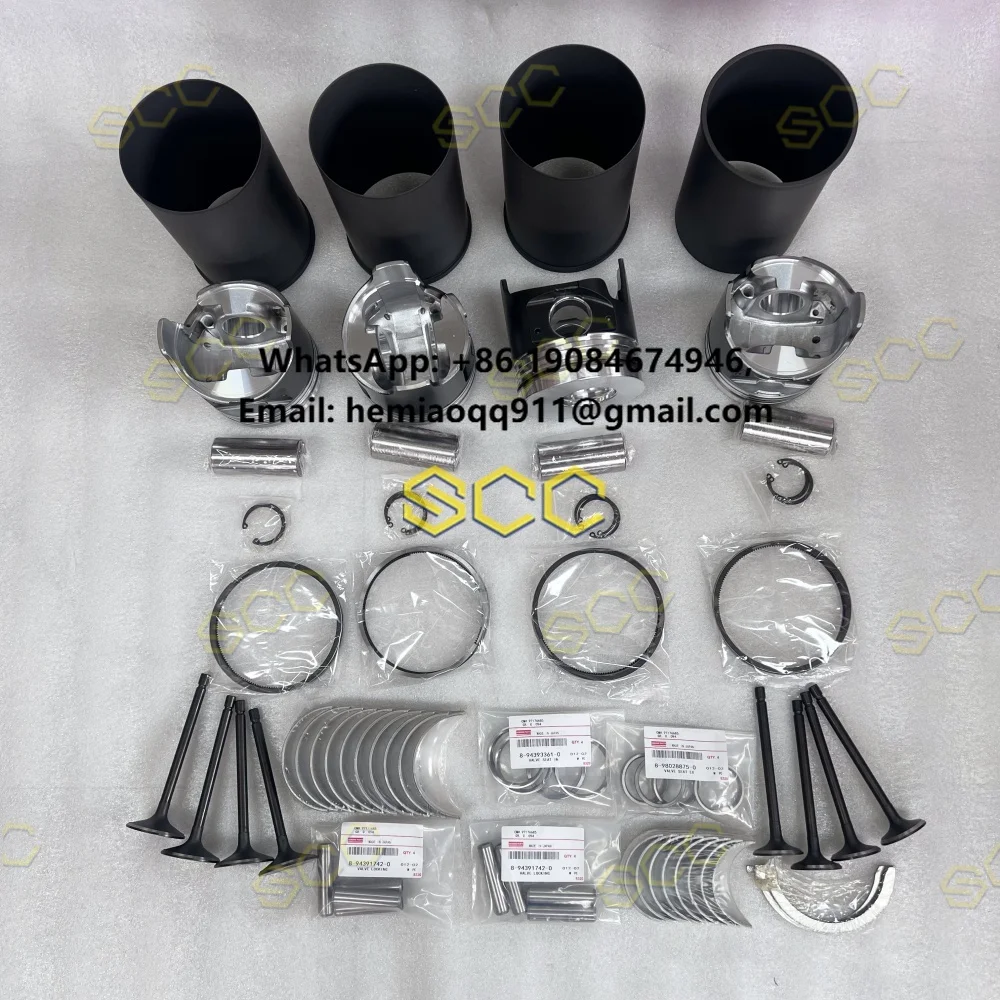 

Hot Sell Overhaul Repair Kit for Isuzu 4BG1 6BG1 1-87814105-0 4JJ1 4HL1 4HF1 4JA1 4JB1 4HG1 6BD1 Engine Spare Parts Liner Kit