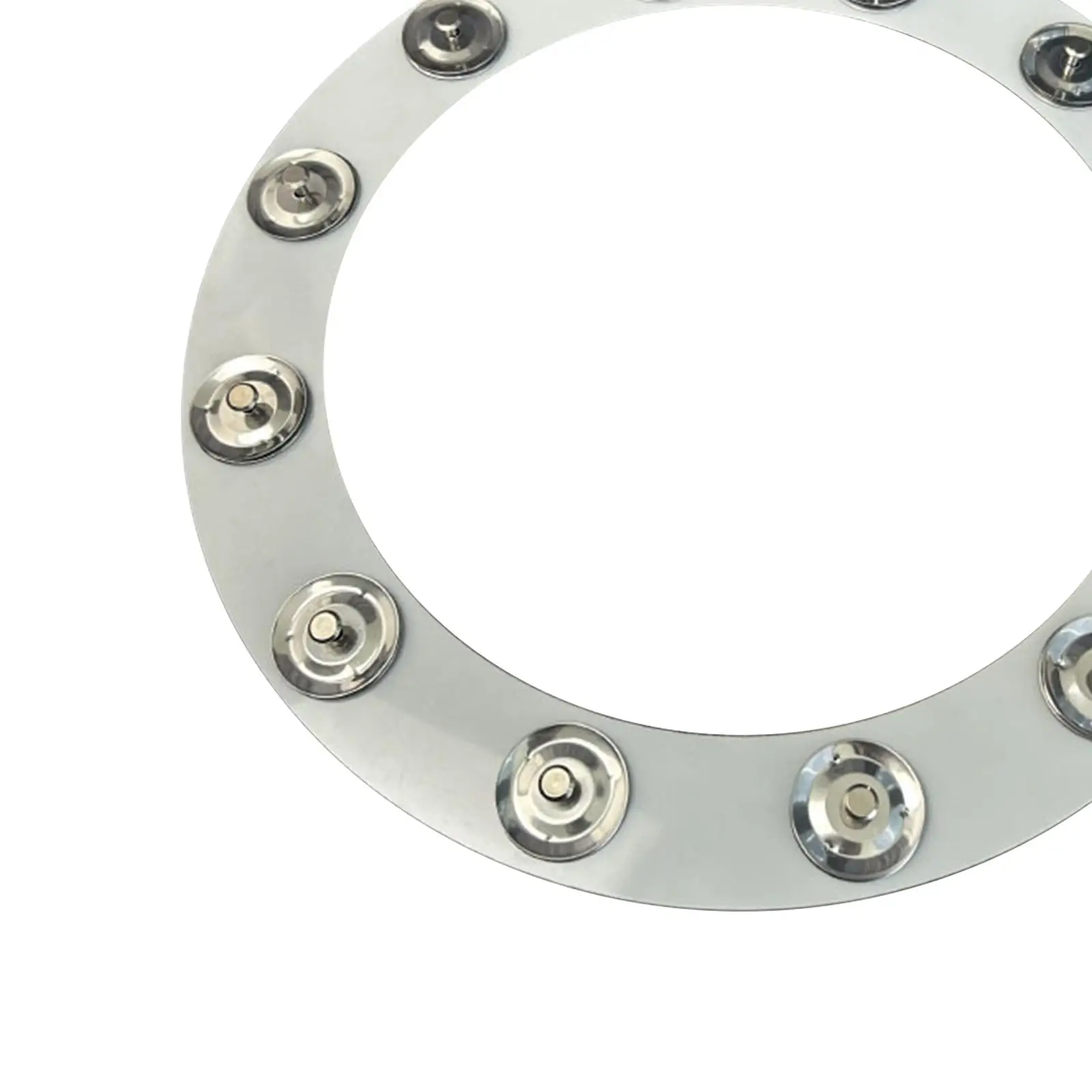 Drum Cymbals Ring Single Row Tambourine Bell Percussion for Drum Set Cymbals Stack Musical Drum Gear
