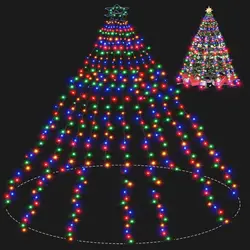 400 LED Christmas Tree Lights Christmas Lights for Indoor and Outdoor Decoration Outdoor Waterfall Lights Christmas Decoration