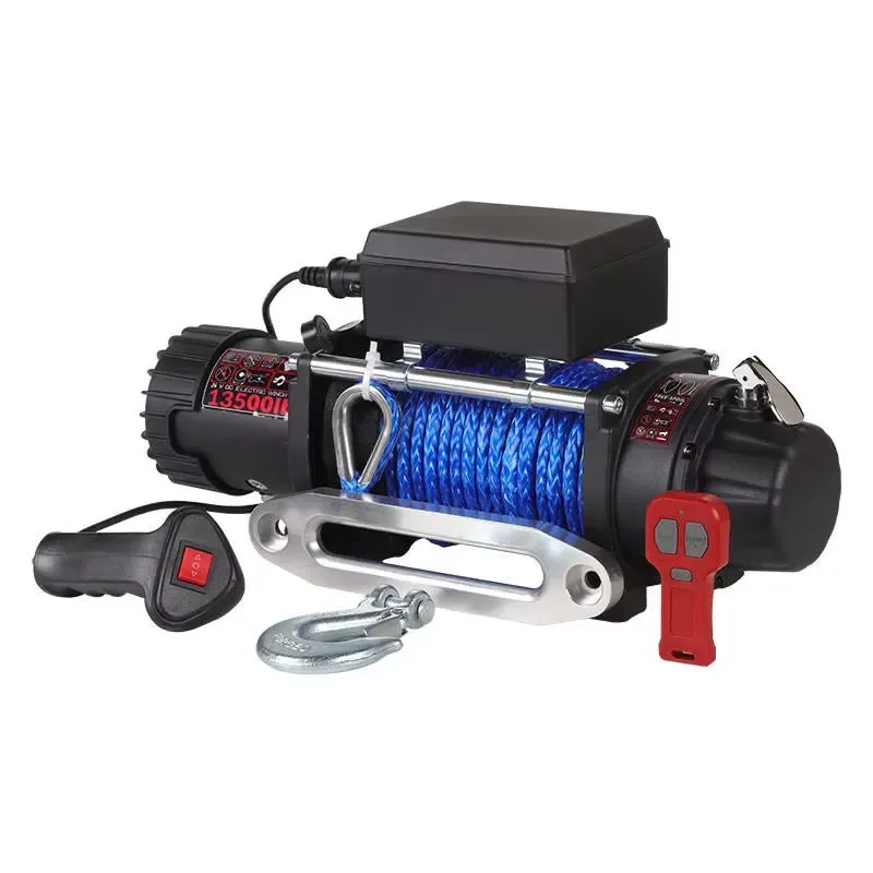 12V Electric Winch 1 Ton to 8 Tons for SUV Off Road Recovery Stable Circuit Low Failure Rate Mountain Vehicle Self Rescue