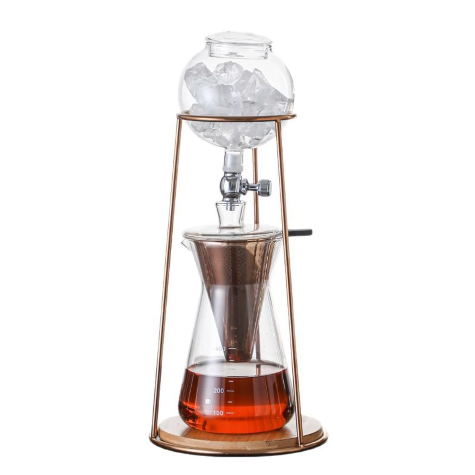 

Iced Drip Coffee Pot Teapot Stand Set Dual-Purpose Iced Drip Cold Brew Tea Drip Kettle Hydraulic Hand-Brewed Iced Brewing