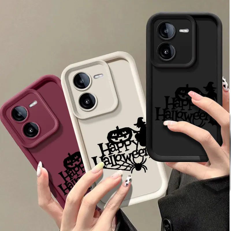 Funny Spooky Fashine Case For VIVO Y02 Y03 Y15S Y16 Y17 Y17S Y21 Y22S Y27 Y35 Y36 Y72 Y75 Y76 Y77 Y78 Y100 5G Soft Cover Shell