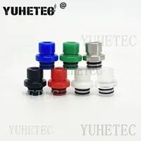1Pcs 510 Drip Tip Stainless Steel POM Medium Shaped for TFV8 Baby Connector Cover Colorful Tank Accessories