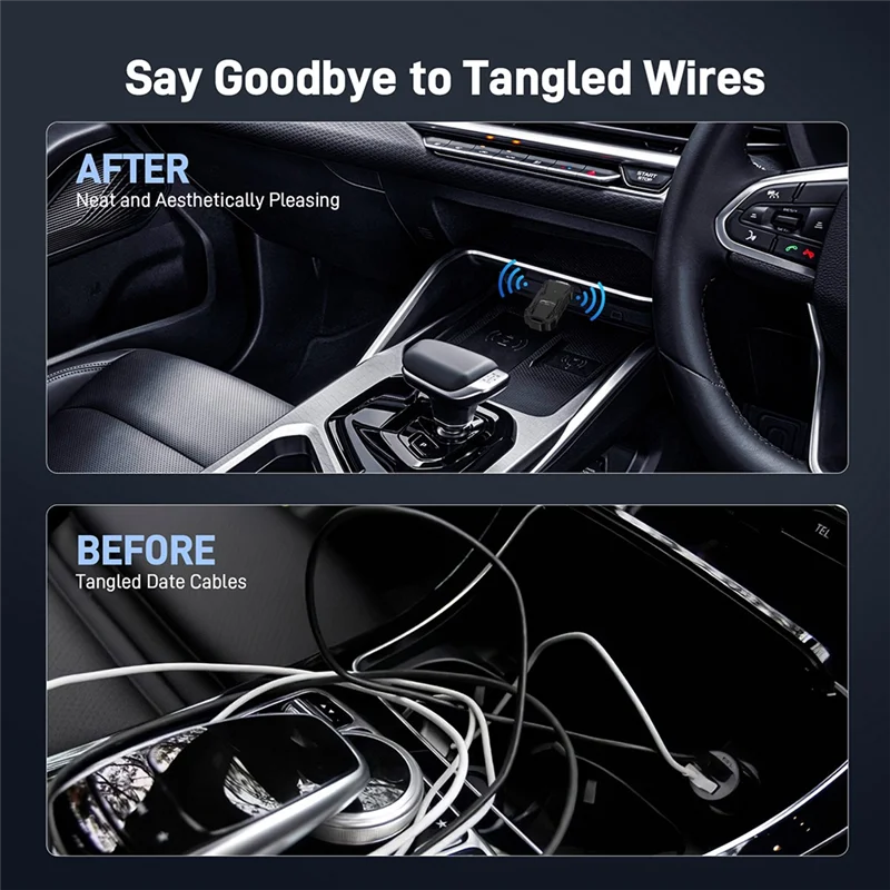 A42Z-K83 Wireless Carplay Adapter Wired To Wireless Smart Box Wireless Car-To-Machine Adapter Plug Play Carplay