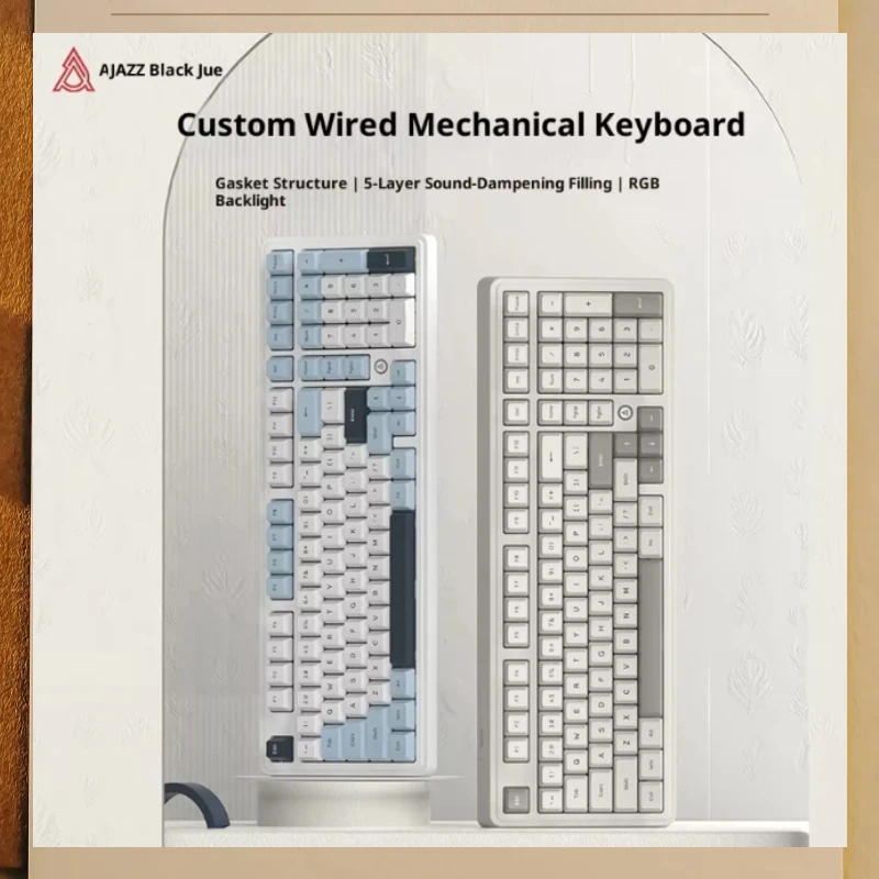 

Распродажа Ajazz Ak980 Проводная механическая клавиатура с возможностью горячей замены, 98-клавишная конфигурация, прокладка, нижнее положение освещения, RGB