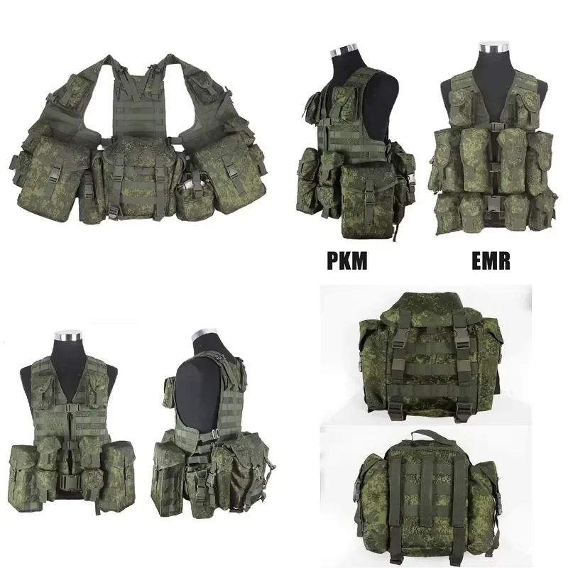 6Sh117 Tactical Vest EMR PKM Molle Pouches Quick Release Buckles Combat Gear Magazine Holder Military Assault Plate Carrier