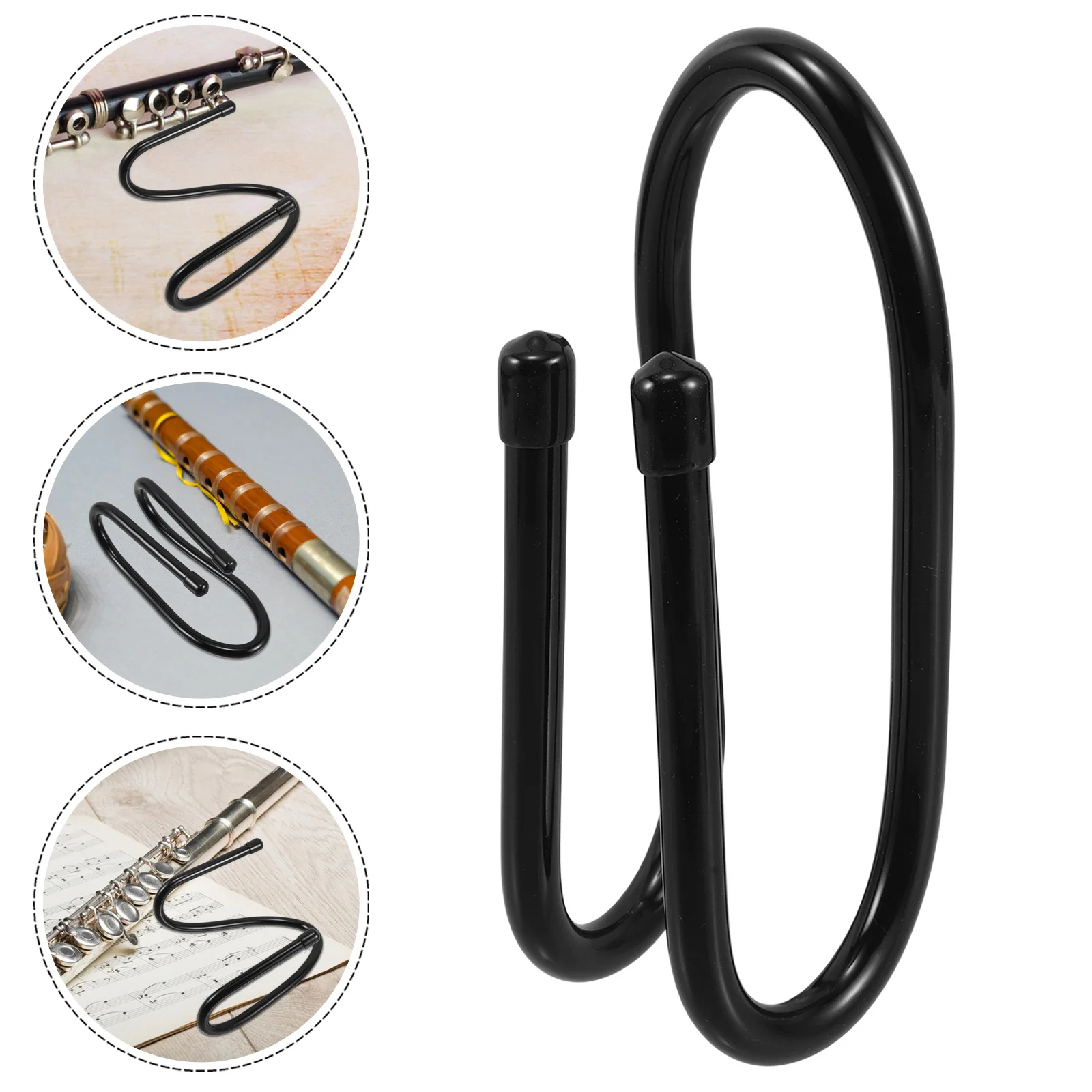 

2Sets Flute Wall Mount Holder Organizer Metal Rack for Secure Storage and Stand Yoga Mat Wall Holder