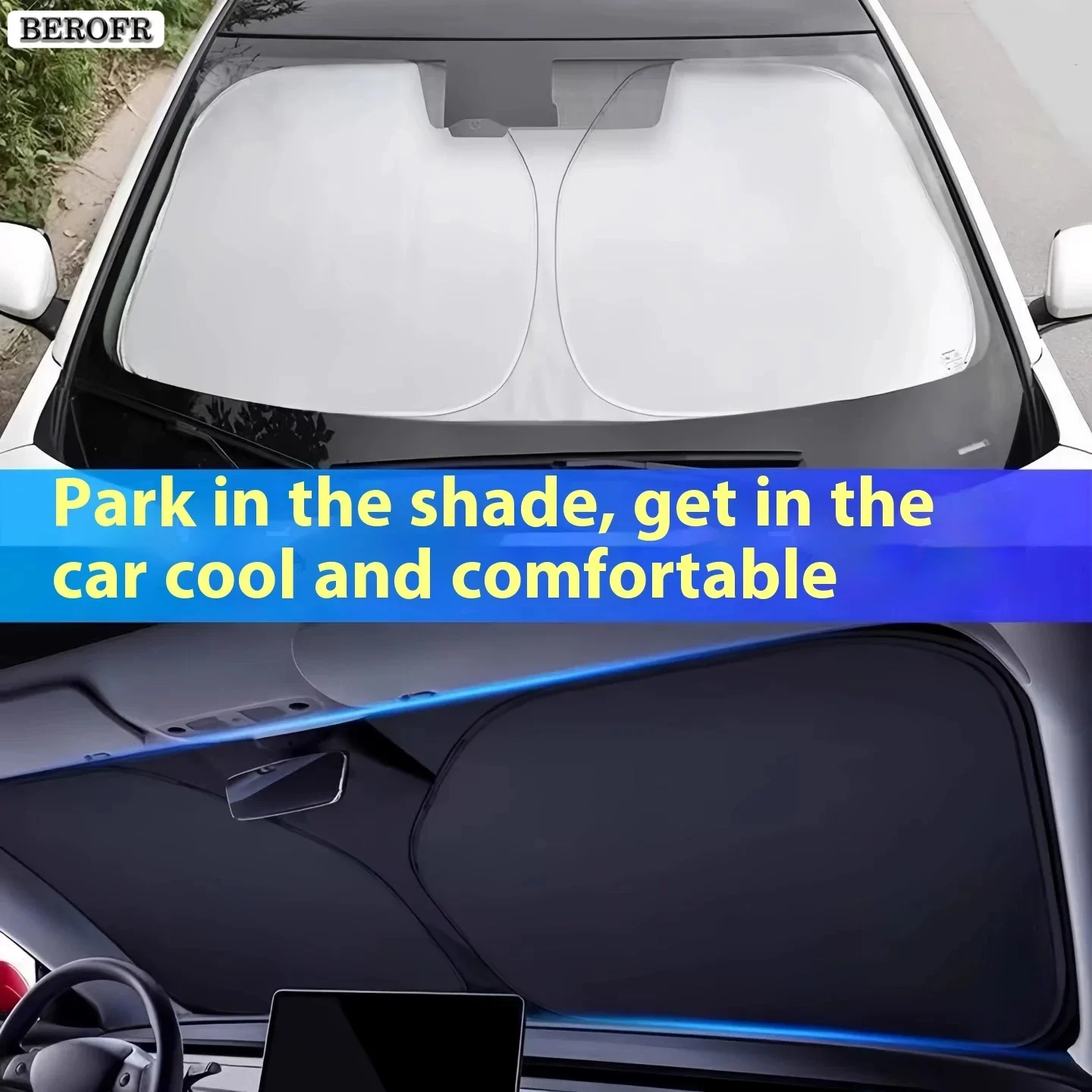 Car Windshield Sun Shade Covers Front Window Sunscreen UV Parasol For Citroen Berlingo C-ELYSEE Summer Car Accessories