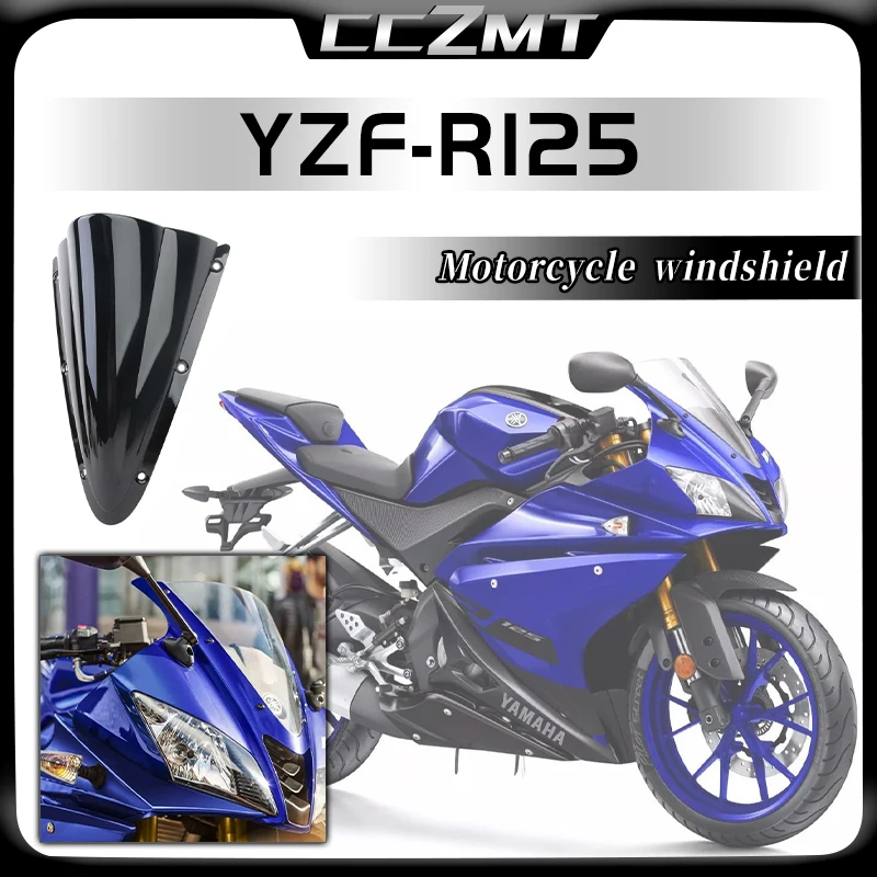 

For Yamaha YZF-R125 YZF R125 2008 2009 2010 2011 2012 2013 2014 2015 2016 2017 2018 Double Bubble Windshield Windscreen Screen