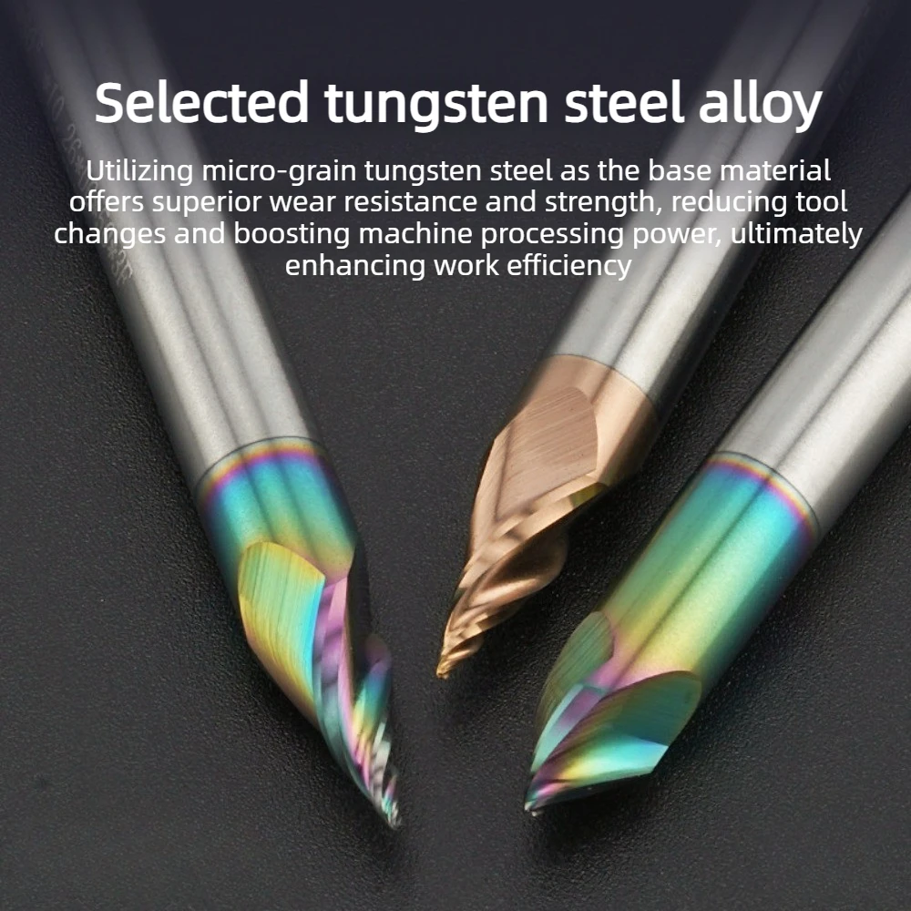 Beschichteter Flachfräser mit 3 Schneiden, Präzisionsfräswerkzeug 10 ° 15 ° 20 ° 30 ° 40 ° 50 ° für Metallbearbeitung – Detail 5
