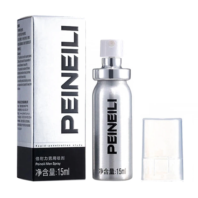 Peineili Sex Delay Spray for Men Male External Use Anti Premature Ejaculation Prolong 60 Minutes Penis Enlargment Pills Adult