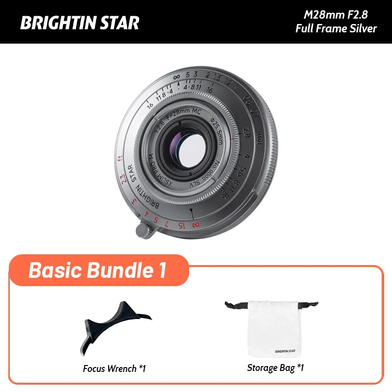 Brightin Star 28mm F2.8 Leica Mマウント フルフレームMFレンズ