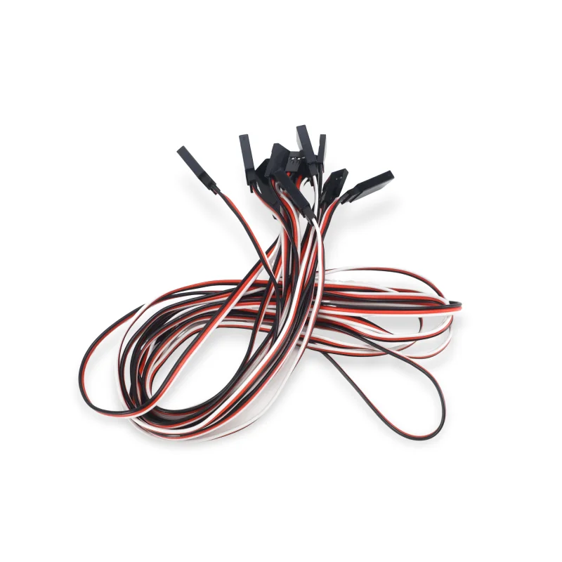 NEW 6pcs 10CM15CM20CM30CM50CM100CM  Servo extension cord Male to Male for JR Plug Servo Extension Lead Wire Cable for RC Car FPV