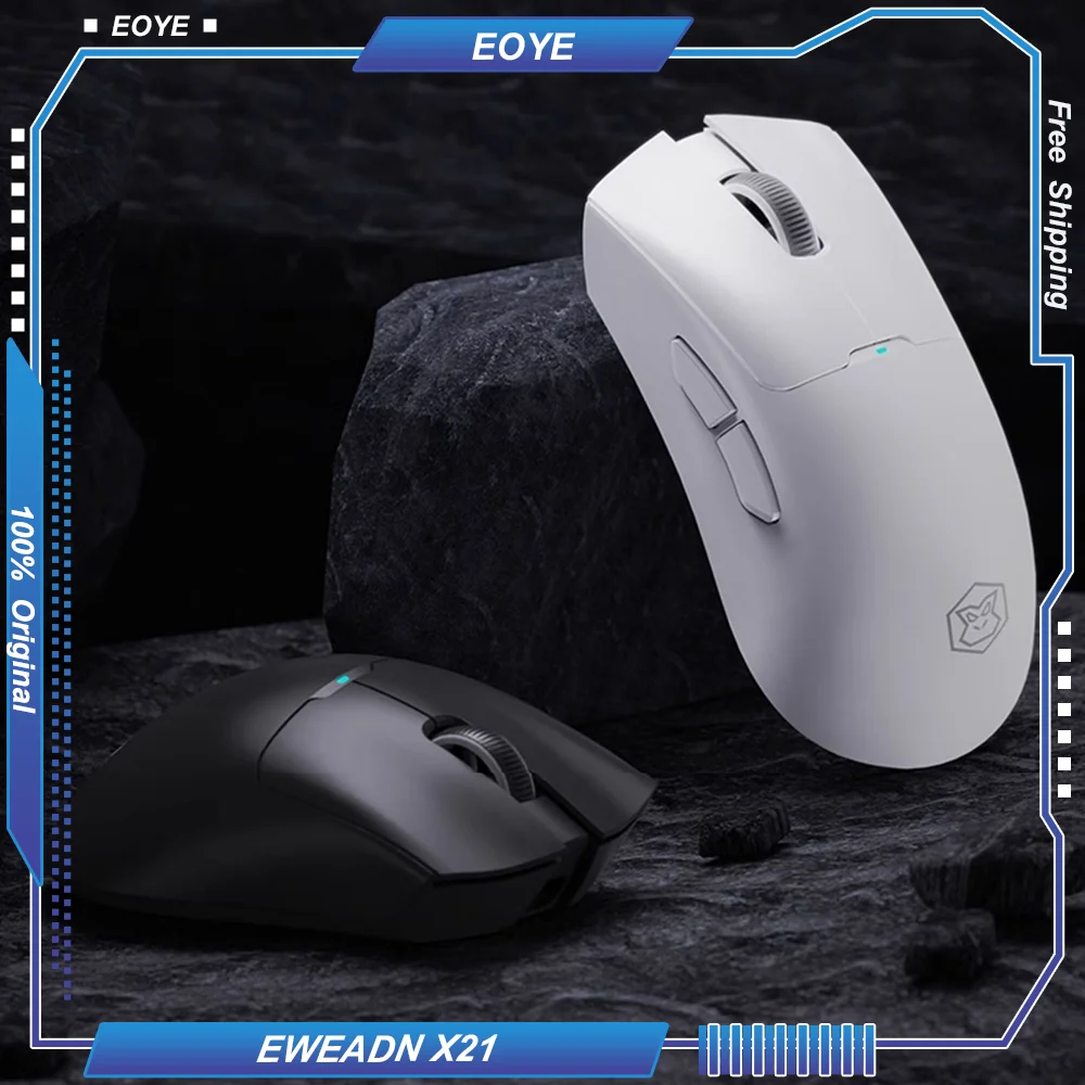 

EWEADN X21 Tri-mode Wireless Mouse 56g Lightweight Wired Mechanical Gaming Special Macro Computer Office FPS Ergonomics Esports