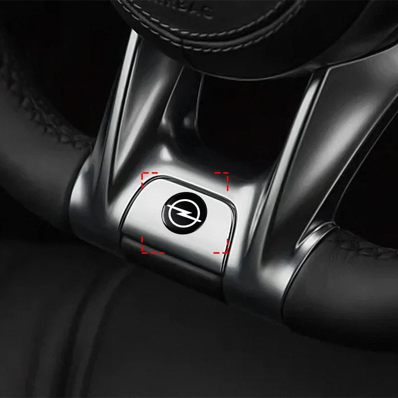 14 مللي متر الألومنيوم سيارة مفتاح بعيد شعار راديو زر سيارة ملصق صالح أوبل أسترا j g شارة كورسا d فيكترا c زافيرا أدوات السيارات