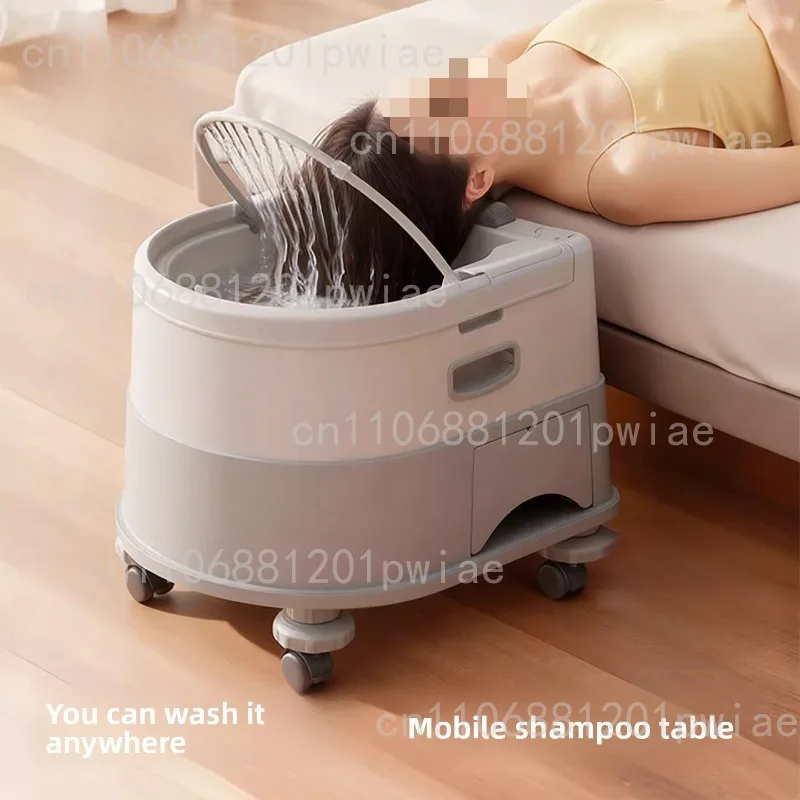 shampooing basin for pregnant women lying flat type confinement shampooing artifact for home use in bed shampooing basin