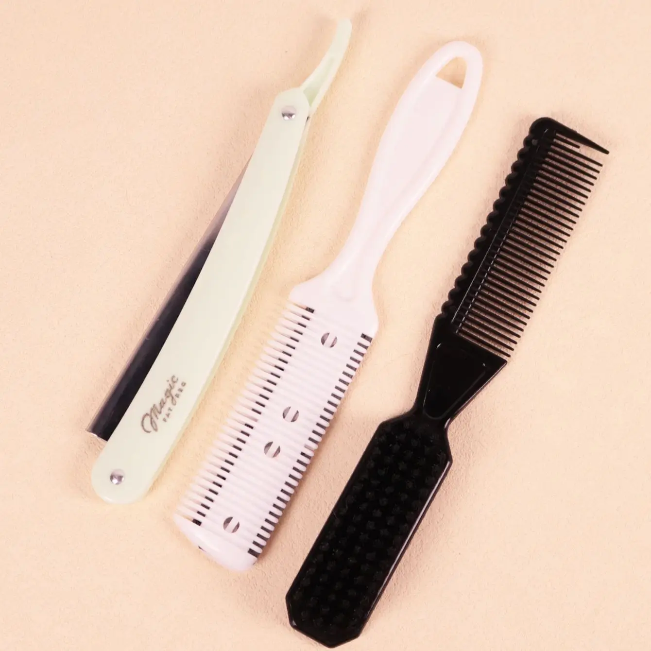 Hair styling tool - hair shaver, hair comb with shaver, double-sided styling brush, styling tools, special for real hair wigs