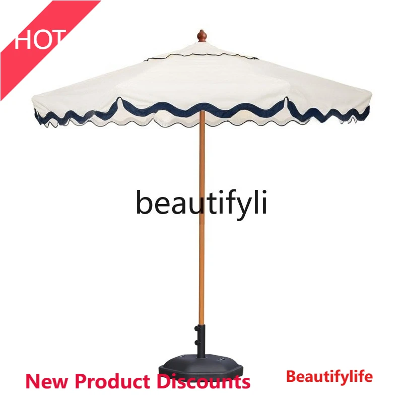 F45 Outdoor Sunshade Patio Umbrella Pool Outdoor Restaurant Garden Center Column Umbrella
