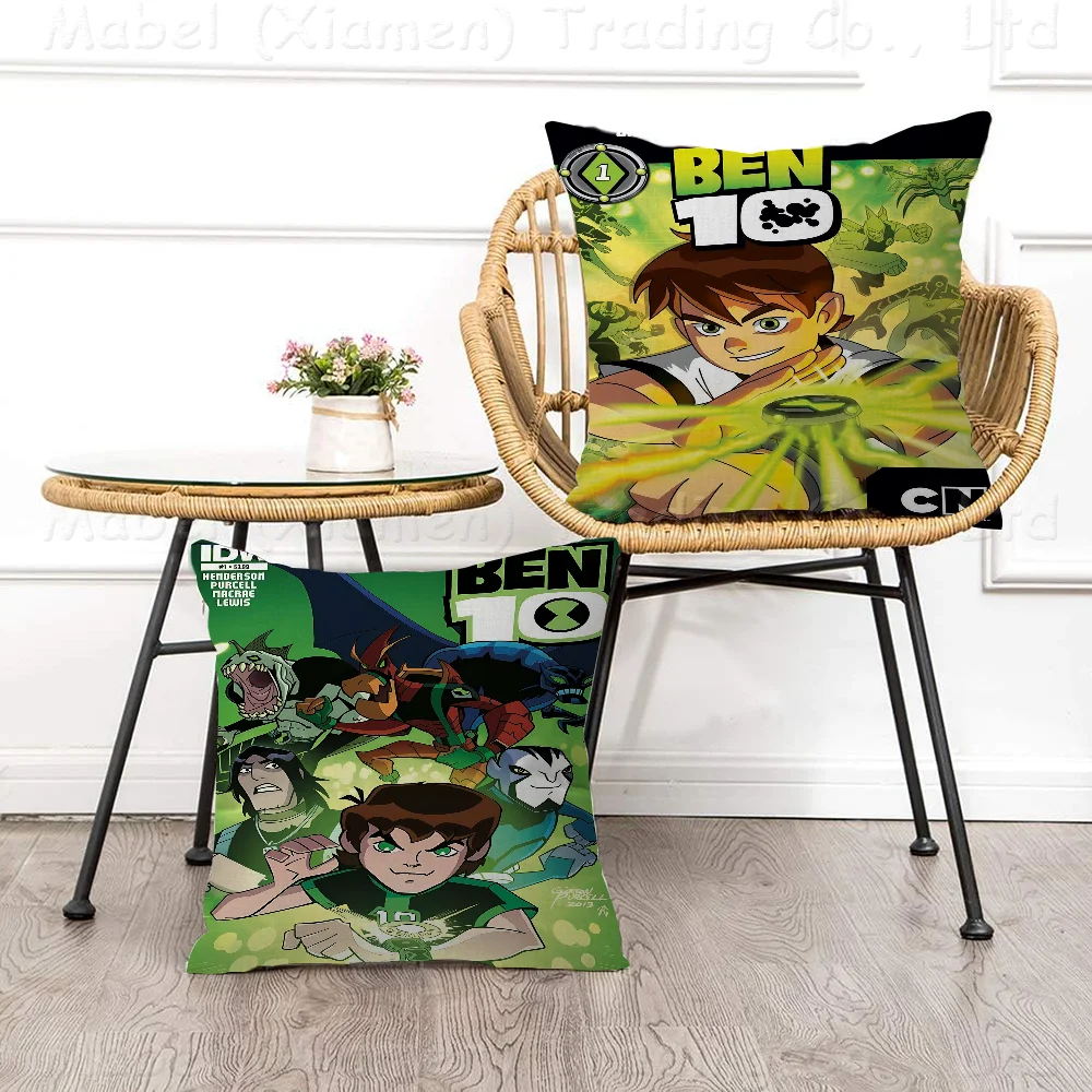 Anime Ben 10 Pillow Cover Design Cushion Cover Decor Holiday Decorati