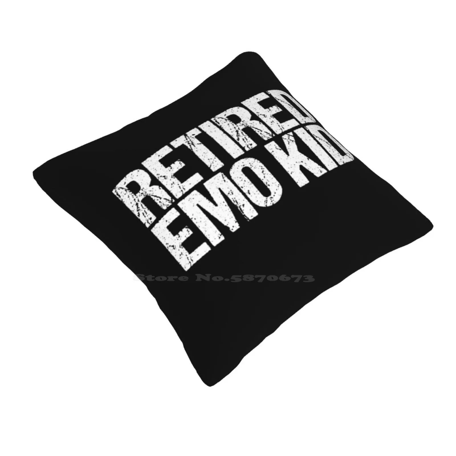 Retired Emo Kid Bedroom Office Hug Pillowcase Retired Emo Kid Goth Hardcore Alternative Scene Kid 90S Funny Music Dark Emo For