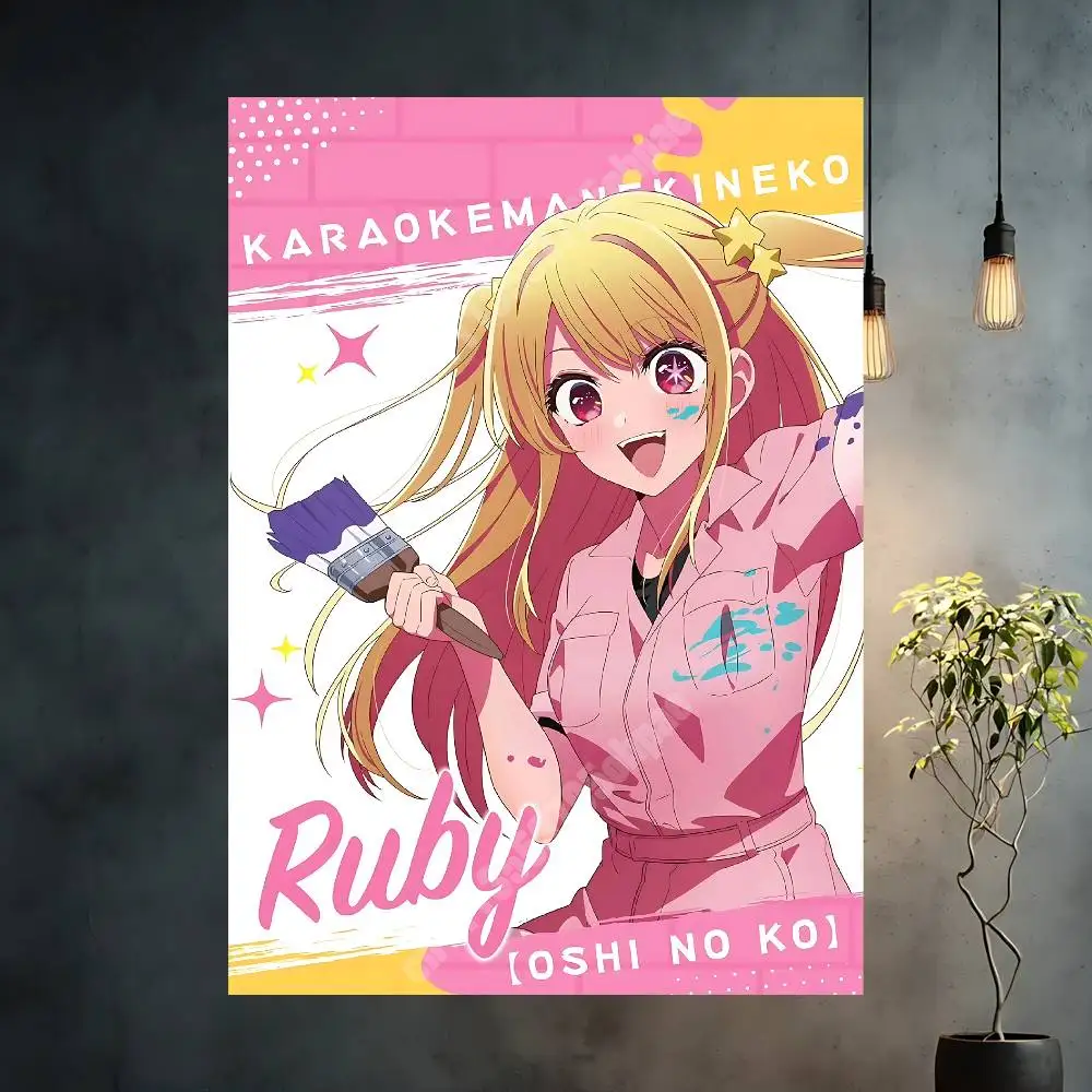 Ruby Aqua Hoshino Oshi-no-Ko Aesthetic Poster Gallery Prints HD Home Wall Art Stylish Decoration