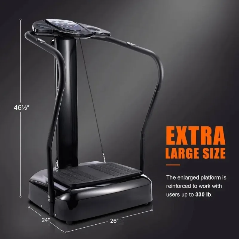 A 2000W Whole Body Vibration Platform Exercise Machine with MP3 Player (180 Speed Levels Platform)
