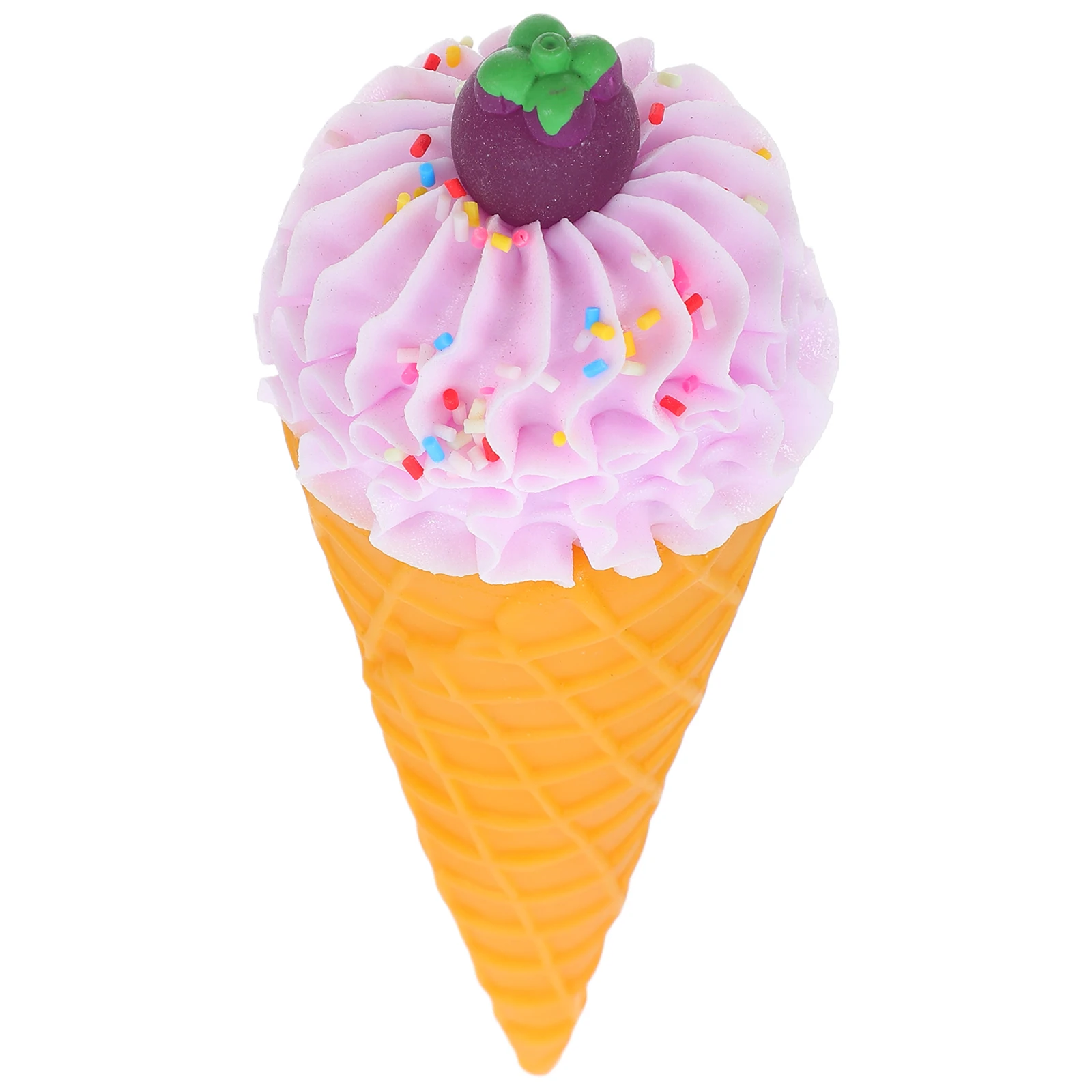 

Realistic Ice Cream Cone Prop Lifelike Fake Ice Cream Cone Artificial Decoration for Dessert Shop Photography Simulation Food