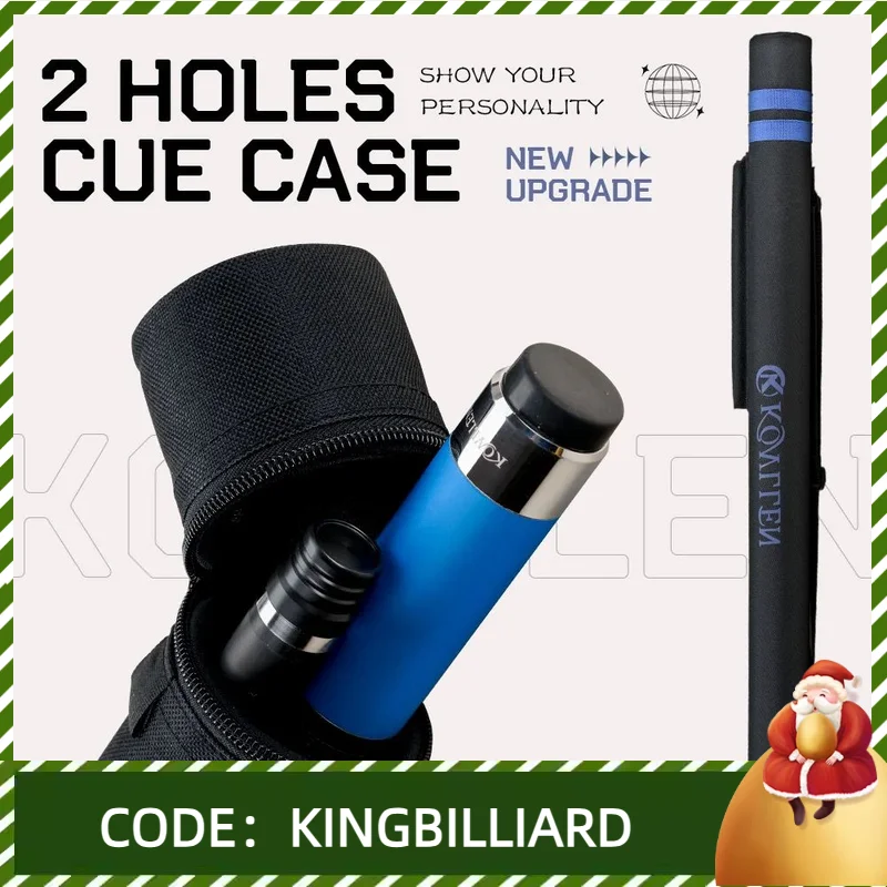 

KONLLEN Billiard Case 2 Holes Tube Shape Canvas Oxford Pool Cue Bag 1/2 Billiard Cues Bag Cylinder New Arrival for Dropshopper