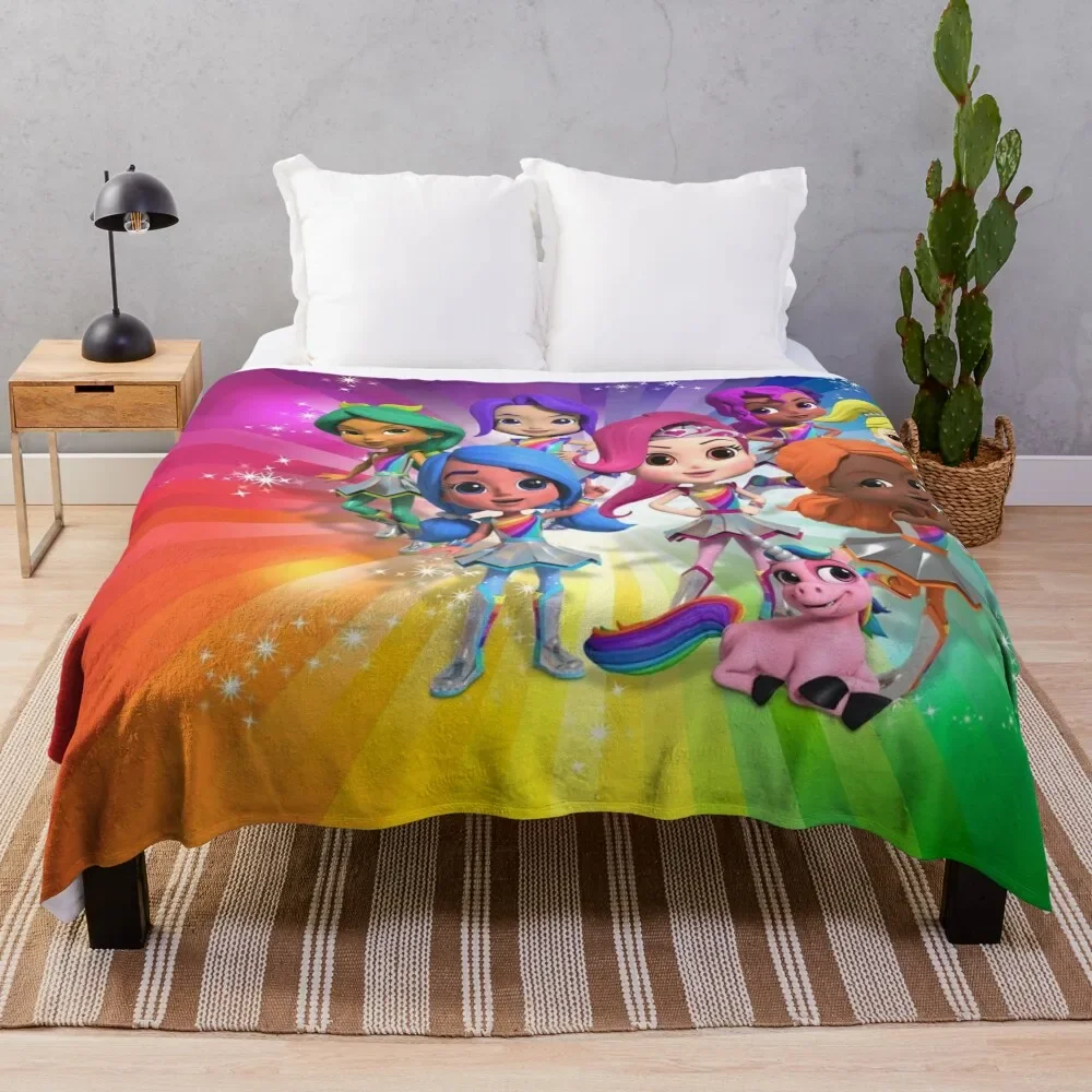 Rainbow Rangers Throw Blanket Beach blankets and throws Blankets