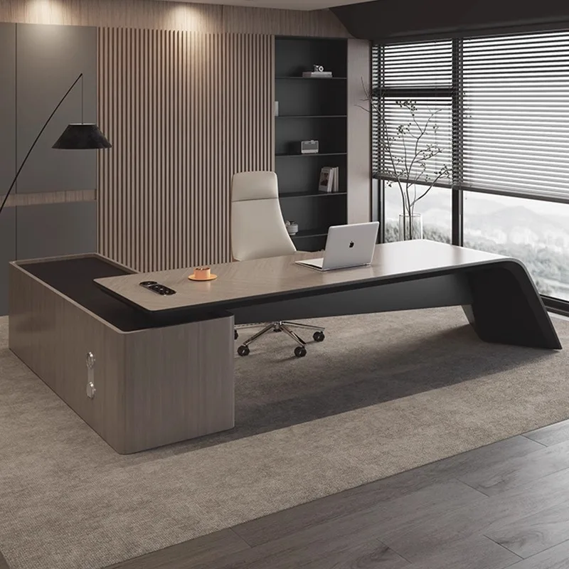 Executive Desk for Modern Office High-End Luxury Minimalist Manager Desk Premium Stylish Boss Table