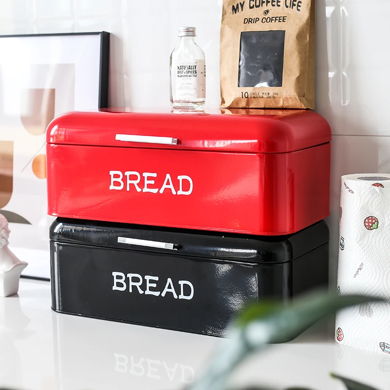 Dust-proof snack storage box, bread box, galvanized iron sheet thickened multi-functional storage box