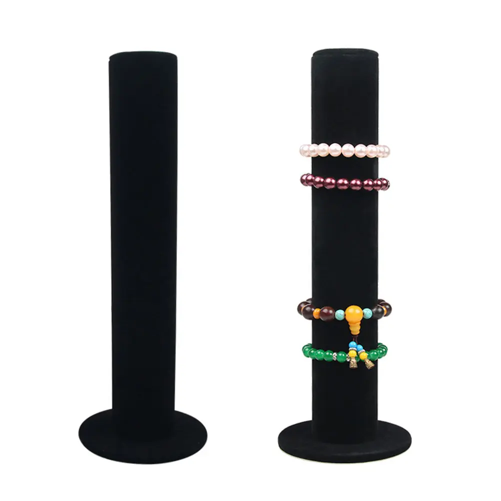 

2Pcs Black Jewelry Storage Rack Elegant Bracelet Stand Organizer Holder Display for Bangles Watches Bracelet Holder