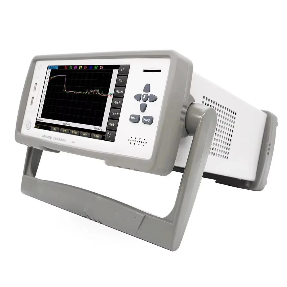 AT4708V 8 Channel PT100 Heat Resistance Supported Multi-channel Temperature Meter