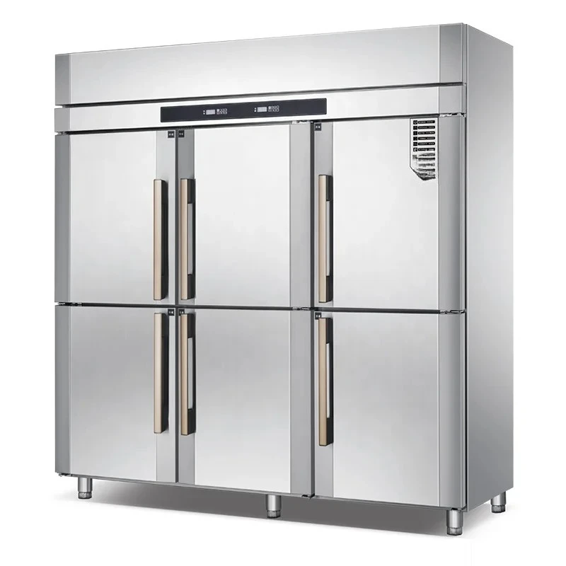 One-stop Service Custom Design Freezer Six Door Refrigerator 6 Doors Stainless Steel Refrigerator for Restaurant 2025