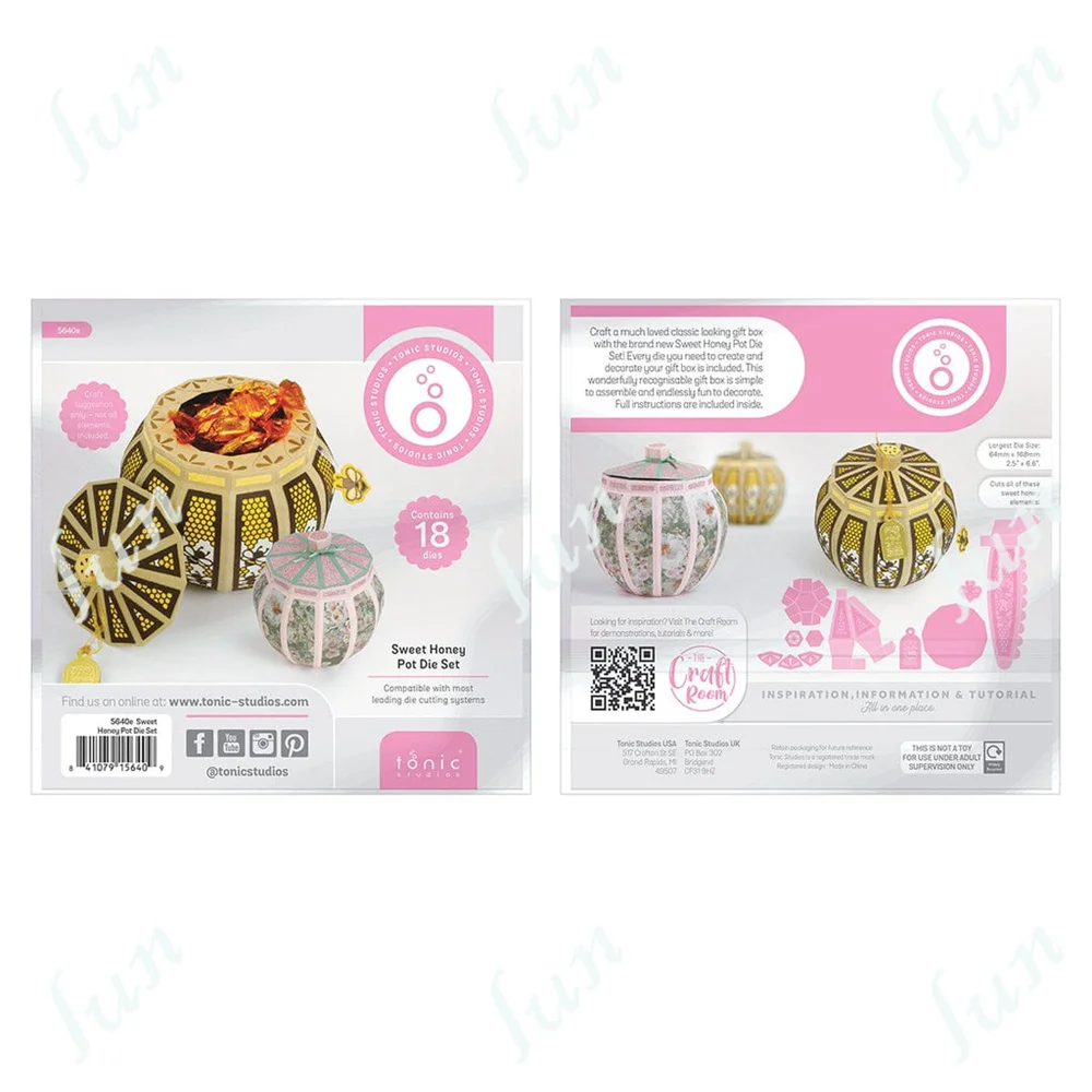 

Metal Cutting Dies Sweet Honeypot Box Die for DIY Scrapbooking Crafts Die Cuts Photo Album Template Handmade Decoration