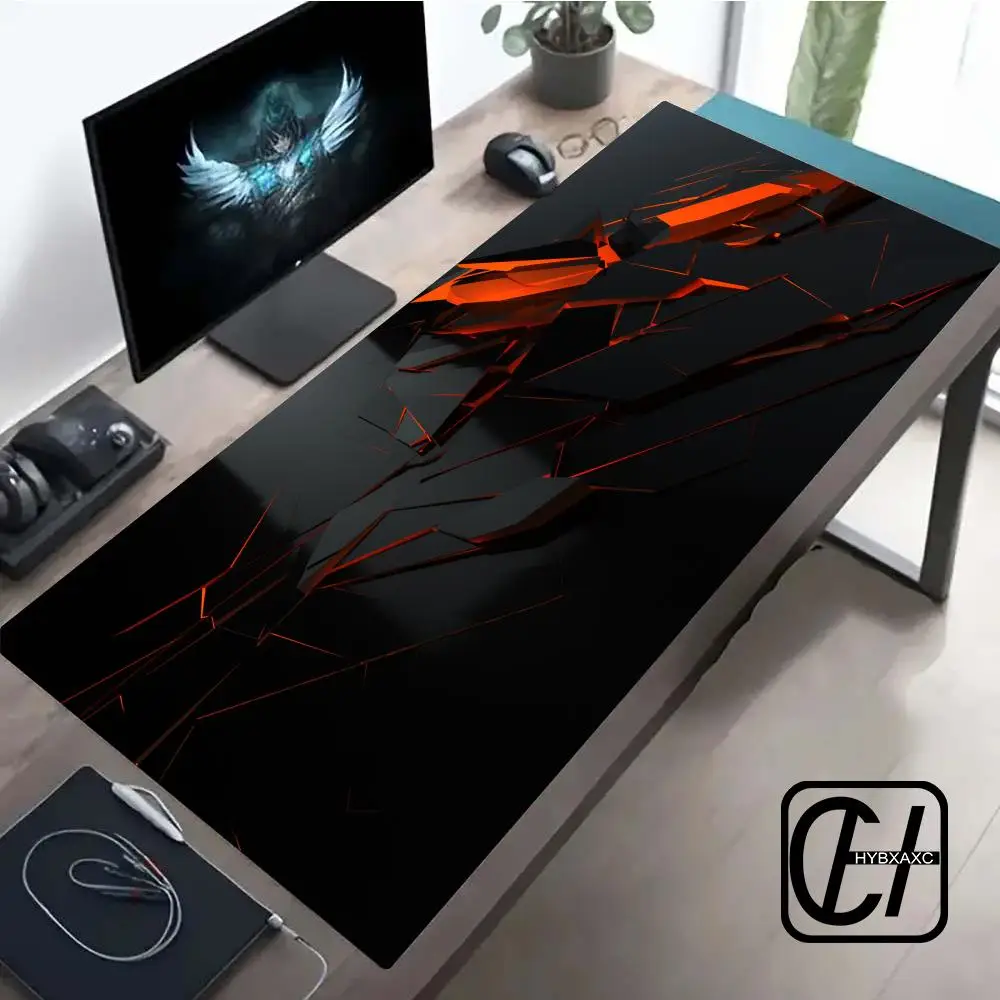 

Geometric Pattern 3D Mouse Pad Computer Laptop Mouse Pad Office Large Gaming Mousepad Rubber Bottom Non-Slip Desk Mat 900X400