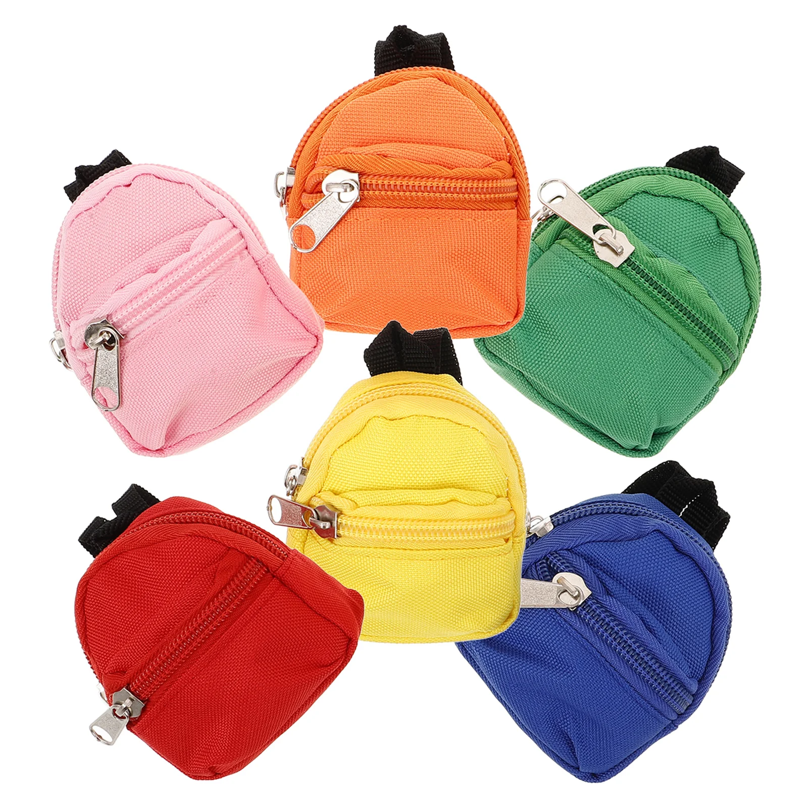 Small School Bag Kid Toys Backpack Pendant Pouch Zipper Baby Mini Keychain Polyester Computers Child