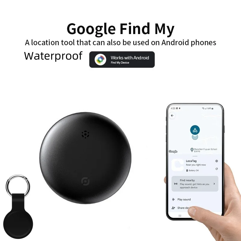 Gps Global Positioning Tracker Locator Anti-Lost Tag For Bag Keys Pet Elderly Kids Finder Works With Android Google Find My APP