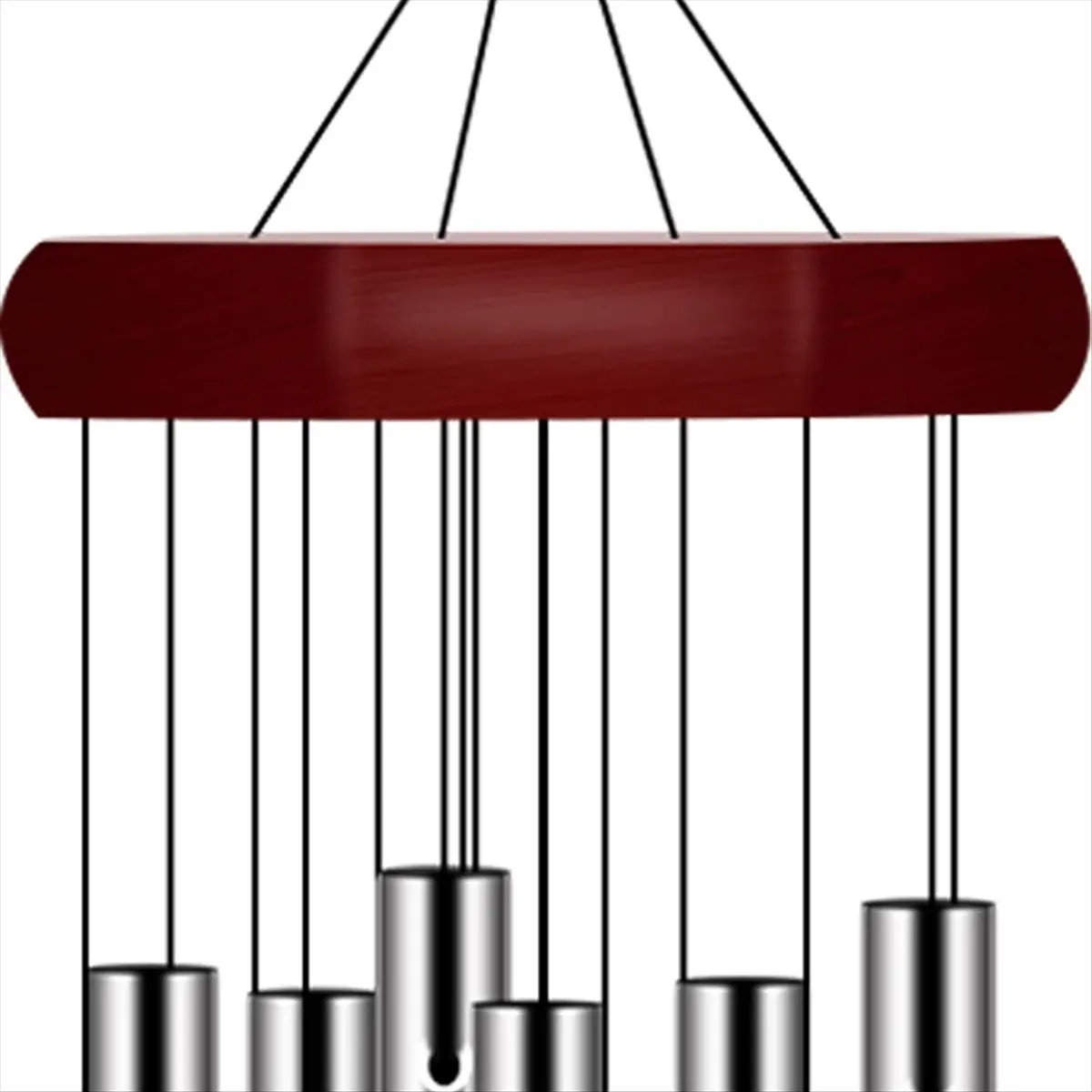 (AIMA) 2 Pack PgzsyMemorial Wind Chimes Outdoor Large Deep Tone, Elegant Sympathy Wind-Chime Personalized with 6 Tuned Tubes
