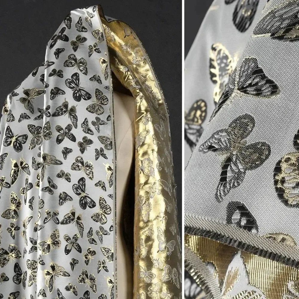 

Brocade Jacquard Fabric Chinese Style Clothing Jacket Imitating Song Brocade Designer Apparel Sewing Fabric Cloth Meters Diy