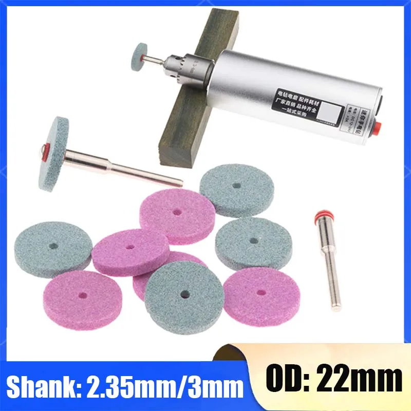 5/10/20/50Pcs 22mm Mini Drill Grinding Wheel CeramicBuffing Polishing Pad Abrasive Disc For Rotary Tool Accessories