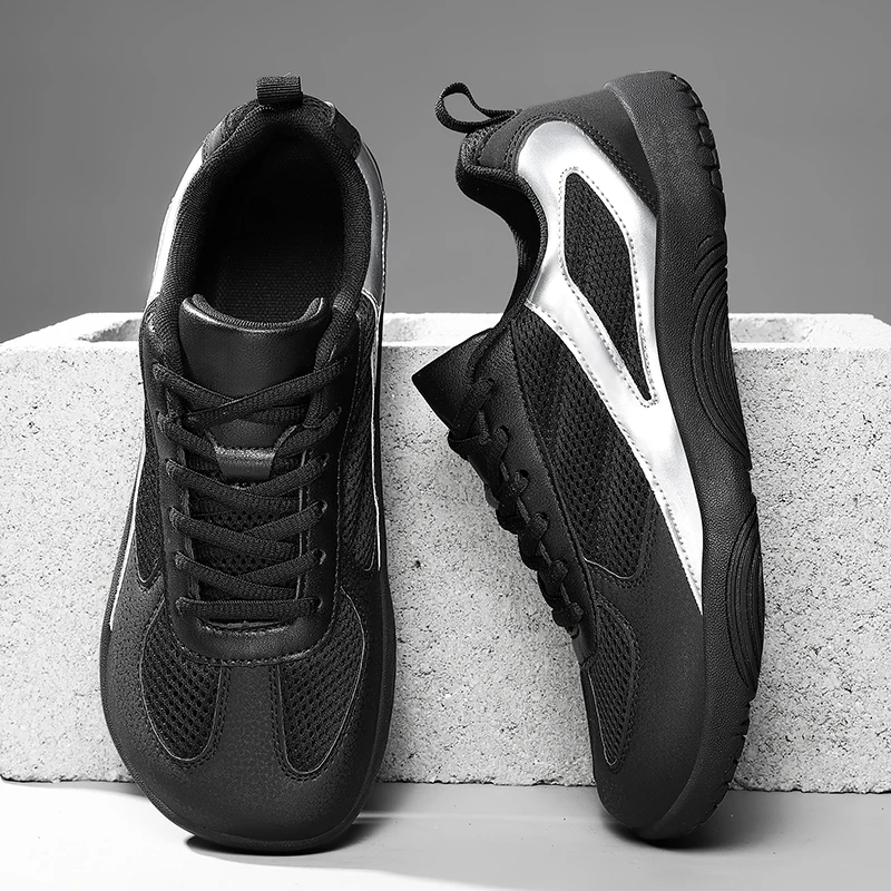 

Мужские уличные кроссовки с широким носком для ходьбы босиком, удобные повседневные кеды, минималистичная спортивная обувь для бега с нулевой подошвой для пар
