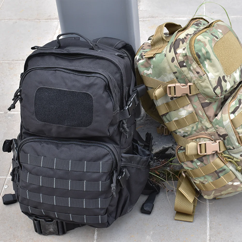 Durable   Waterproof Tactical Backpack Lightweight Stock Nylon Fabric with Polyester Lining for Outdoor   & Camping
