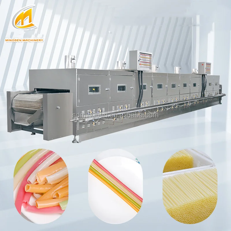 Edible Rice / Pasta / Wheat Disposable Drinking Straw Processing Line / Making Machine view 3