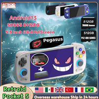 Retroid Pocket 5 Handheld Game Console Video Player Retro RP5 Android 13 5.5 Inch OLED Touch Screen Wifi Bluetooth PSP PS2 Games