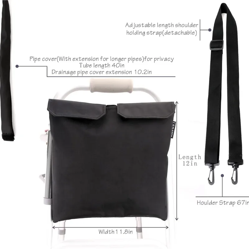 ABIT Urine Drainage Bag Holder,Catheter Bag Covers Catheter And Urostomy Travel Supplies Bag Urine Bag Storage Bag