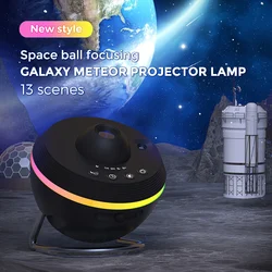 2024 newest 13 in 1 Ultra Clear Galaxy Projector with  MeteoUltra Clear Night Light Lamp Rotary Space Ball Planetarium Projector