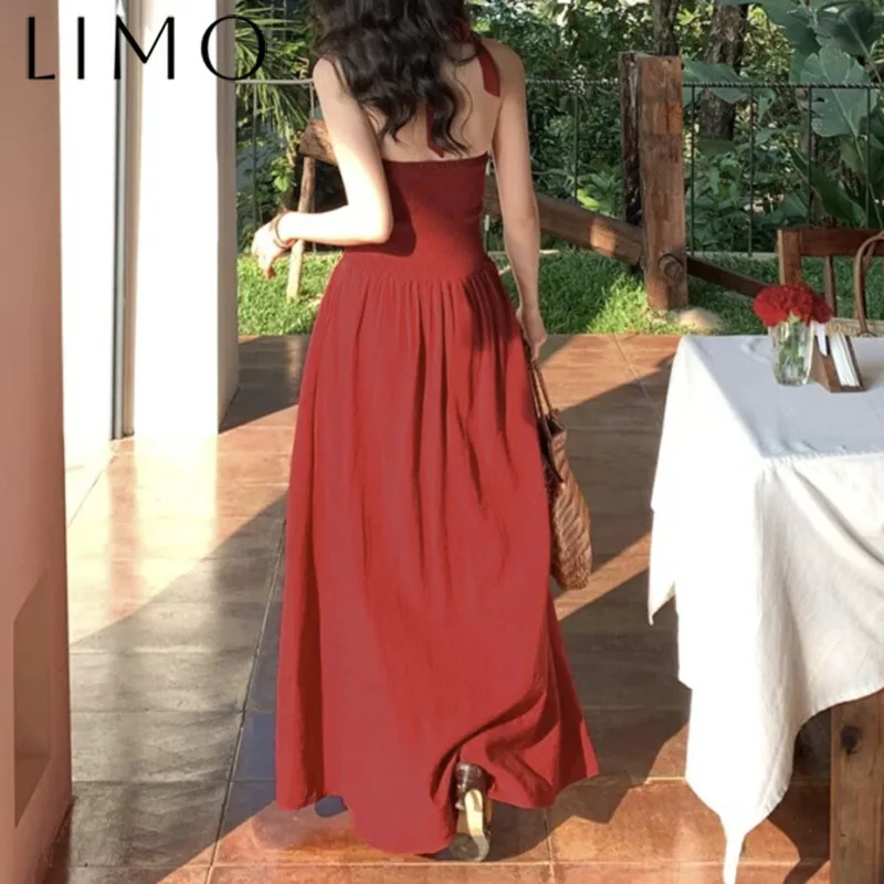 

LIMO Elegant Sleeveless Bow Tie Dress - Backless Loose Fit Daily Wear, Slimming Casual Outfit, Fashion Minimalist Boho Chic